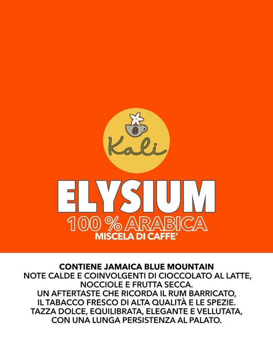 Miscela Elysium 200 gr - 100% Arabica con Jamaica Blue Mountain