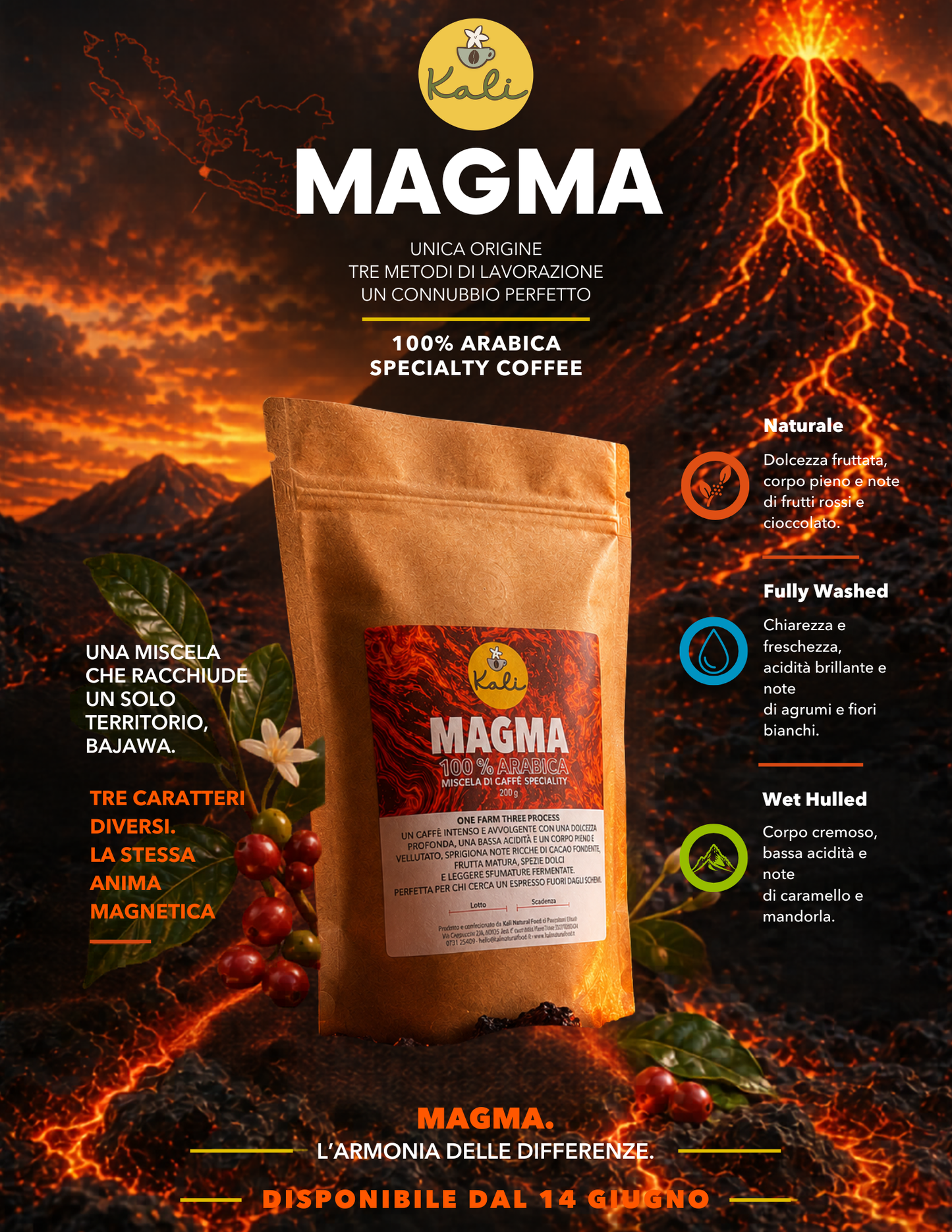 Miscela Magma 200 gr - 100% Arabica SPECIALITY